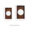 Glitzhome® Rectangle Rubber Wood Abstract Trays Set